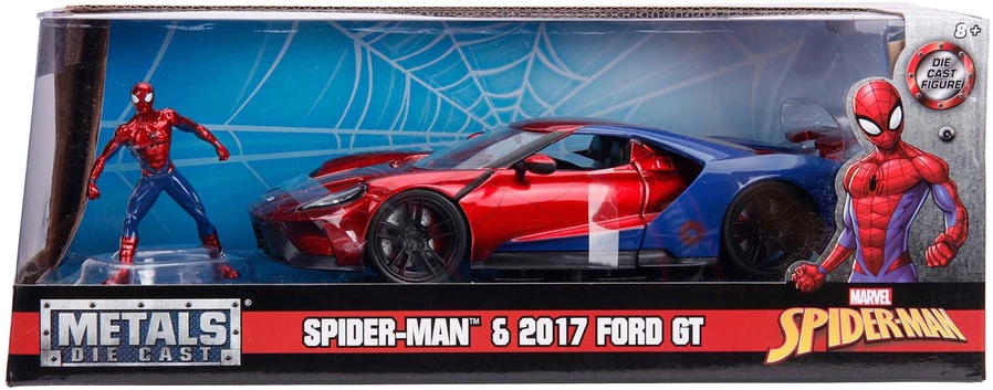 Jada,Disney Jada - Marvel Žmogus-voras 2017 Ford GT 1:24, 20 cm (9399725314R00)