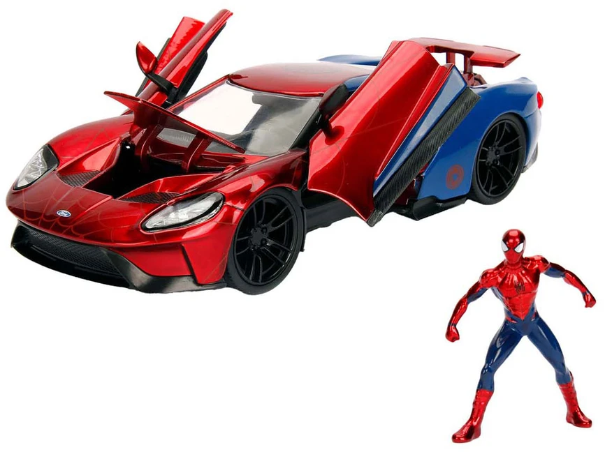 Jada,Disney Jada - Marvel Žmogus-voras 2017 Ford GT 1:24, 20 cm (9399725314R00)