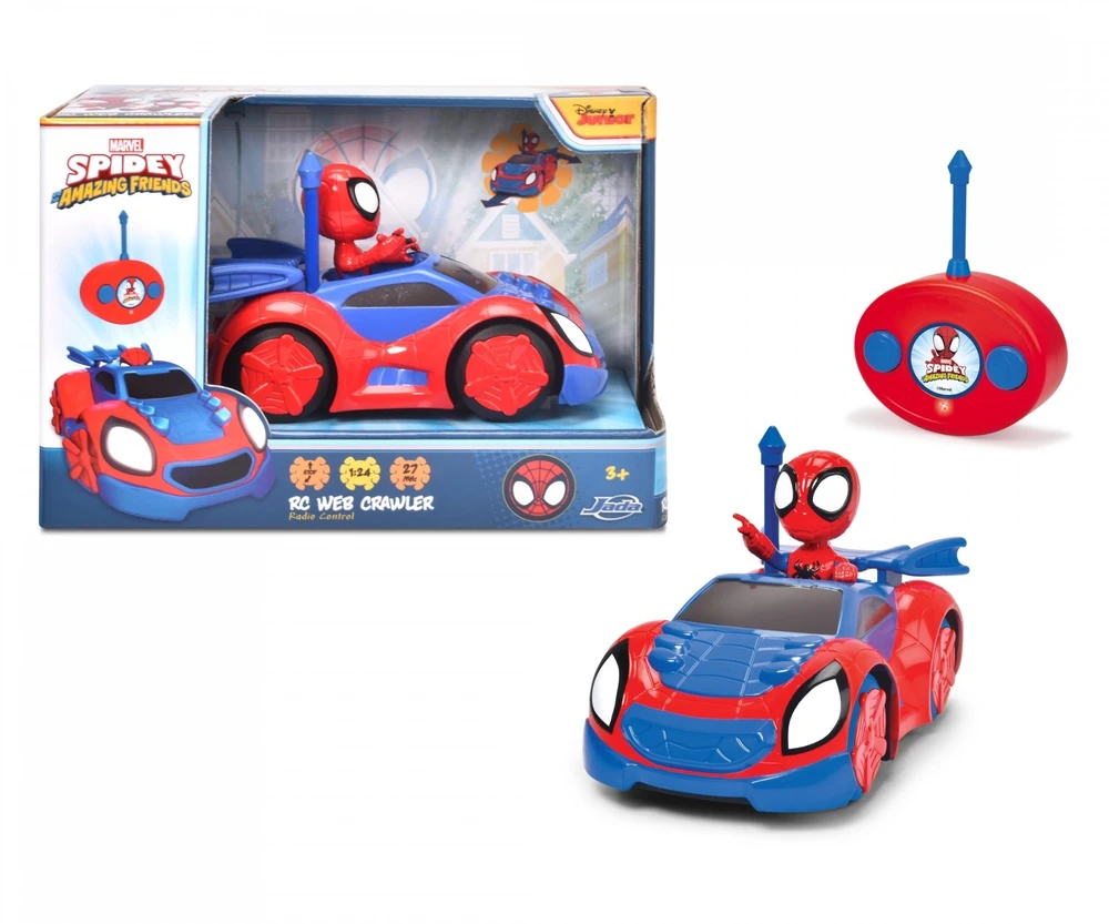 Dickie „Disney Marvel Spidey Car RC Cabriolet Roadster“ nuotolinio valdymo valdymas