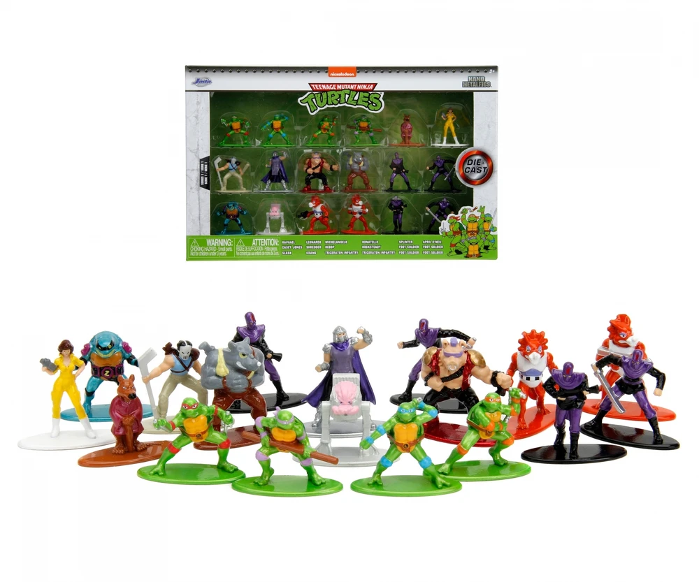 Jada - Ninja Turtles - Vėžliukų rinkinys Nanofigams (253285004)