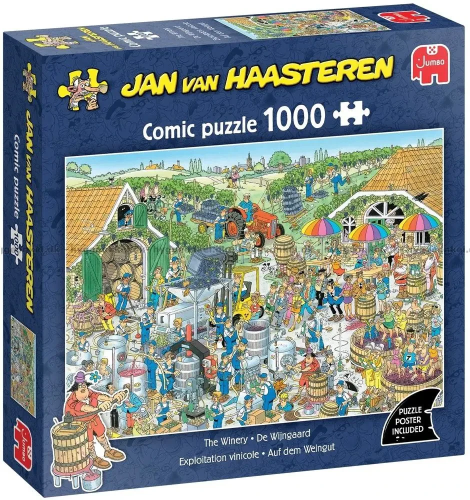 Nezatříděno Jan Van Haasteren Janas Van Haasterenas – Vyno darykla, 1000 dalių dėlionė (1110100604)