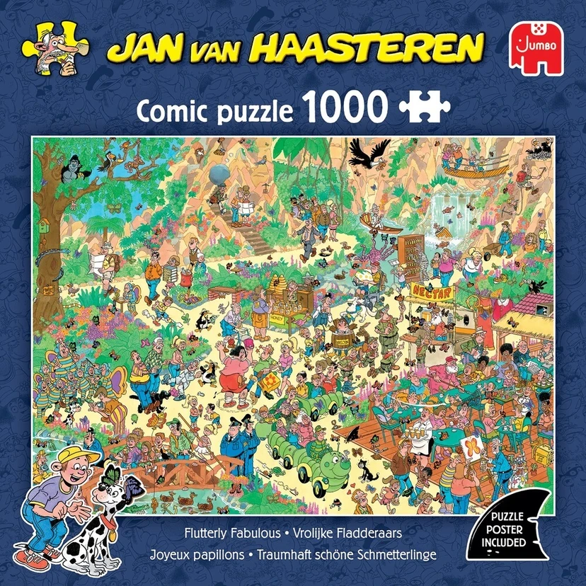 Dėlionė Jan Van Haasteren Janas van Haasterenas – „Flutterly Fabulous“ (1000 vienetų)