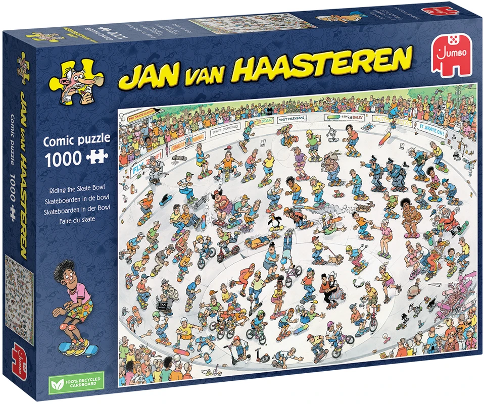 Dėlionė Jan Van Haasteren Janas van Haasterenas – važinėjimas ant čiuožyklos (1000 vnt.)
