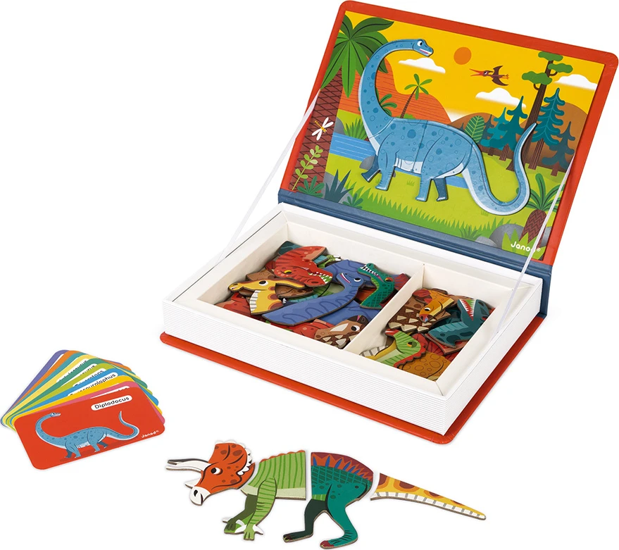 Janod Magnetibook dinozaurai