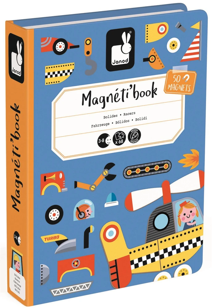 Dėlionė Janod Magnetibook Pojazdy