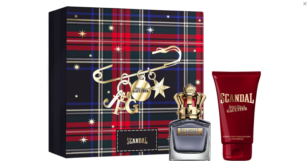 Jean Paul Gaultier Scandal EDT rinkinys vyrams (EDT 100 ml + Dušo želė 75 ml)