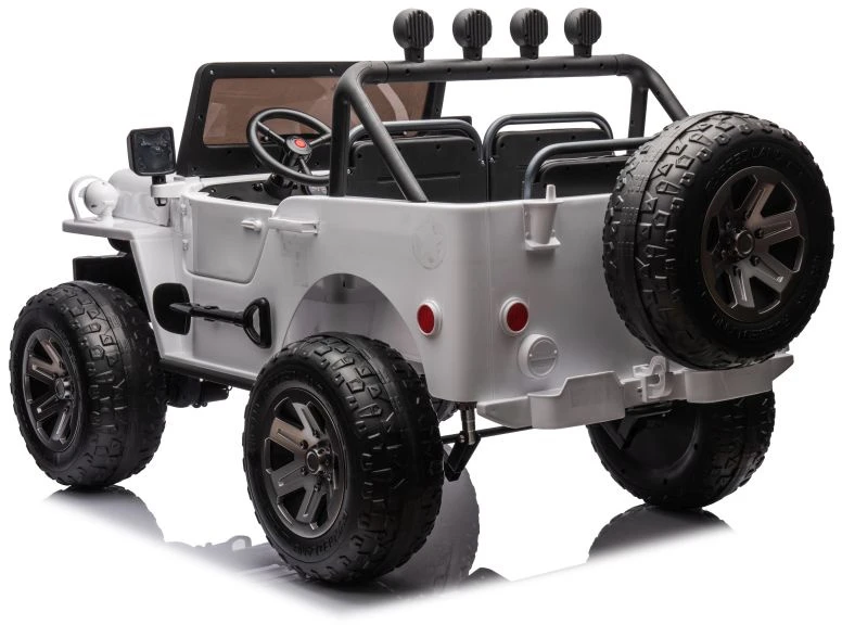 Lean Cars Akumuliatorinis automobilis vaikams Star JH-102, baltos spalvos