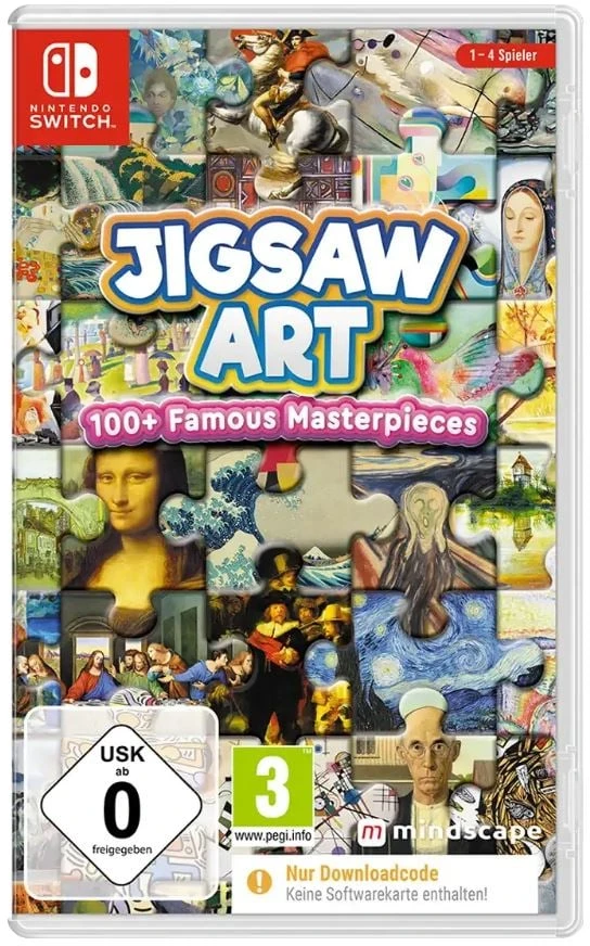 Jigsaw Dėlionės menas: daugiau nei 100 garsių šedevrų (kodas dėžutėje) – „Nintendo Switch“