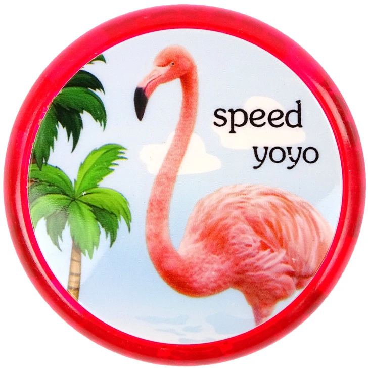 Lean Toys Yoyo su flamingais, rožinė