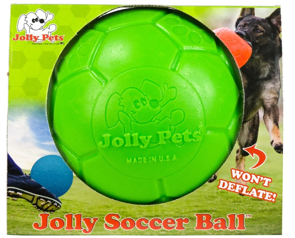 „Jolly Pets“ – futbolo kamuolys – 15 cm – žalias – (JOLL036D)