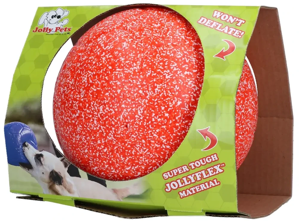 „Jolly Pets“ – „Jolly“ futbolo kamuolys – oranžinis/baltas – L (20 cm)