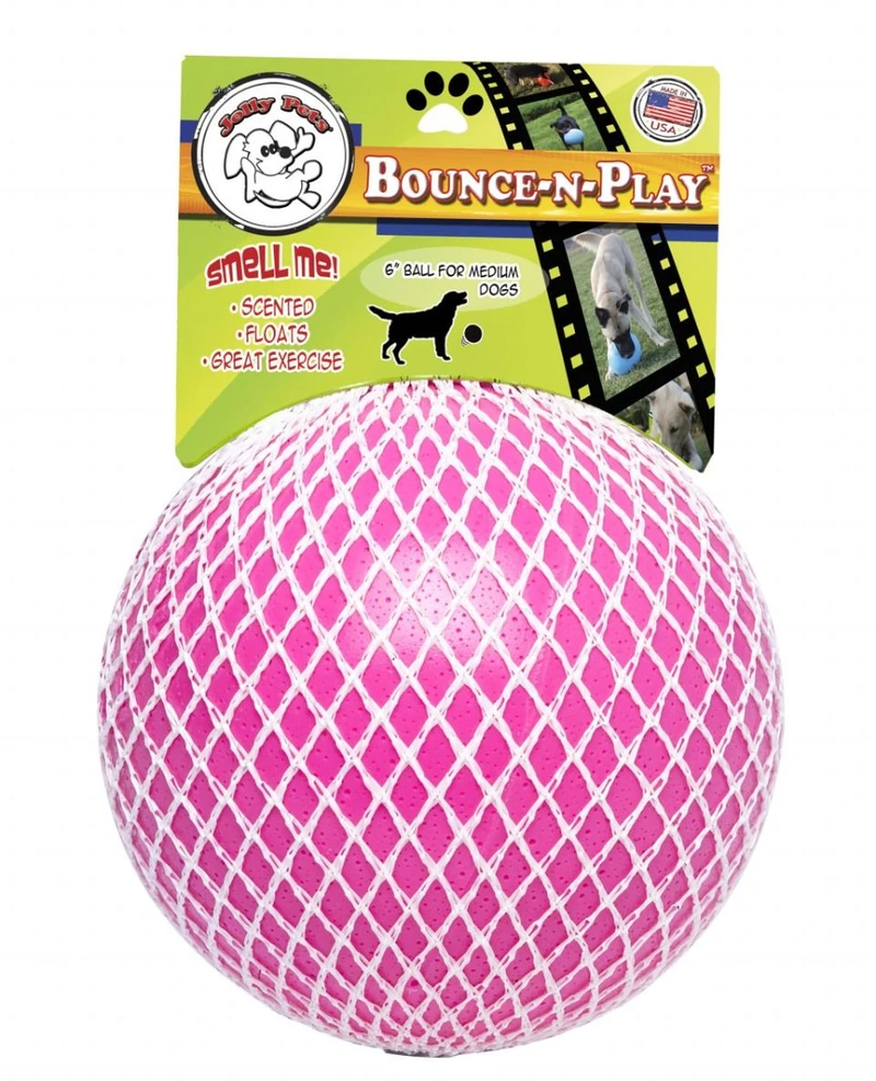 „Jolly Pets“ – kamuoliukų pritūpimo žaislas – 20 cm – rožinis (kramtomosios gumos kvapo) – (JOLL068M)