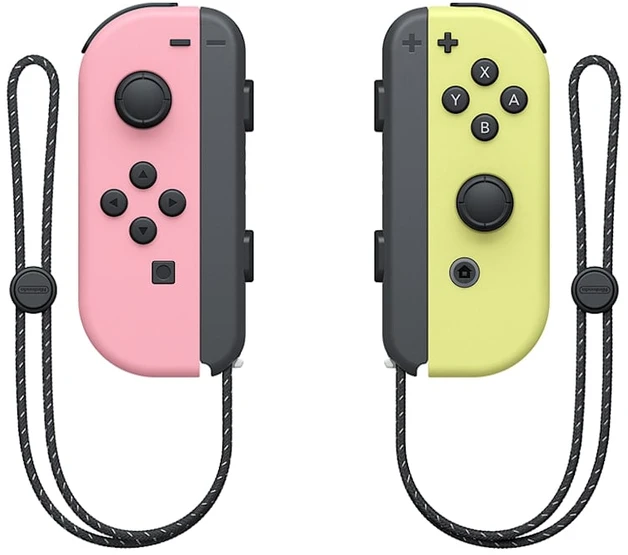 „Joy-Con“ pultelių pora pastelinės rožinės/pastelinės geltonos spalvos