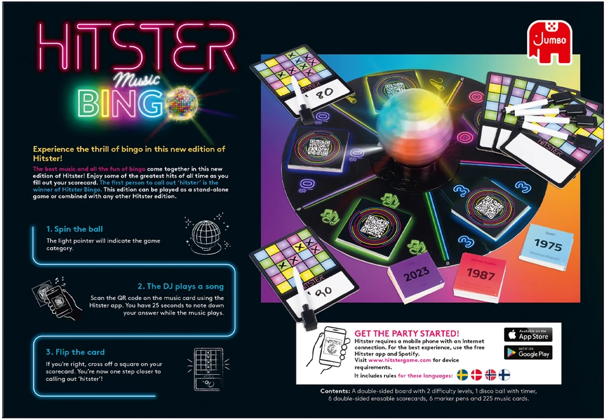 Jumbo „Hitster Bingo Nordic“ (HIT010NOR)