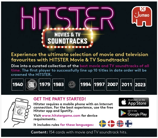 Jumbo „Hitster Soundtracks Nordic“ (HIT009NOR)