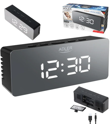 Adler | Žadintuvas | AD 1189B | Signalizacijos funkcija | Juodas