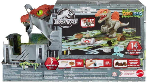Jurassic World Juros periodo pasaulis – „Crushivores“ spinozaurų narvo laužytojas (HTP71)
