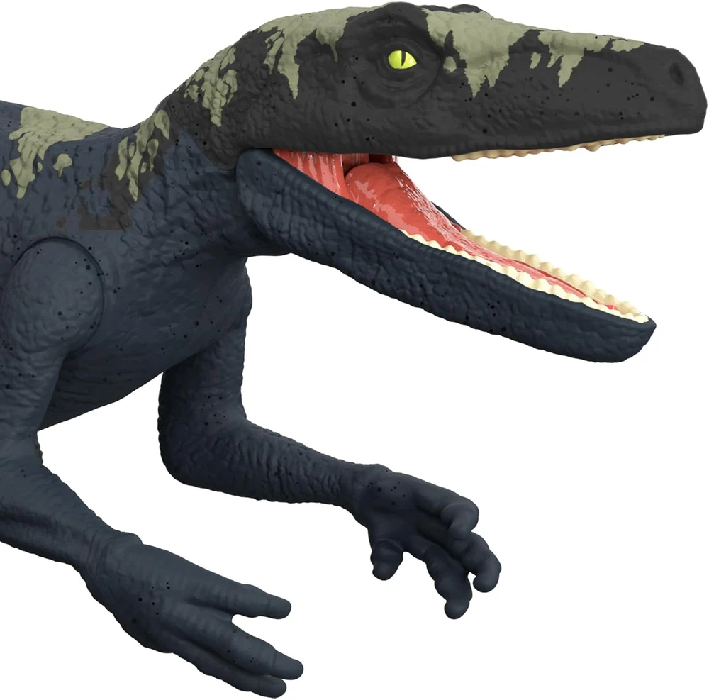 Jurassic World Juros periodo pasaulis – didelė epinė ataka – herrerasaurus su žala, šviesa ir garsu (HTP66)