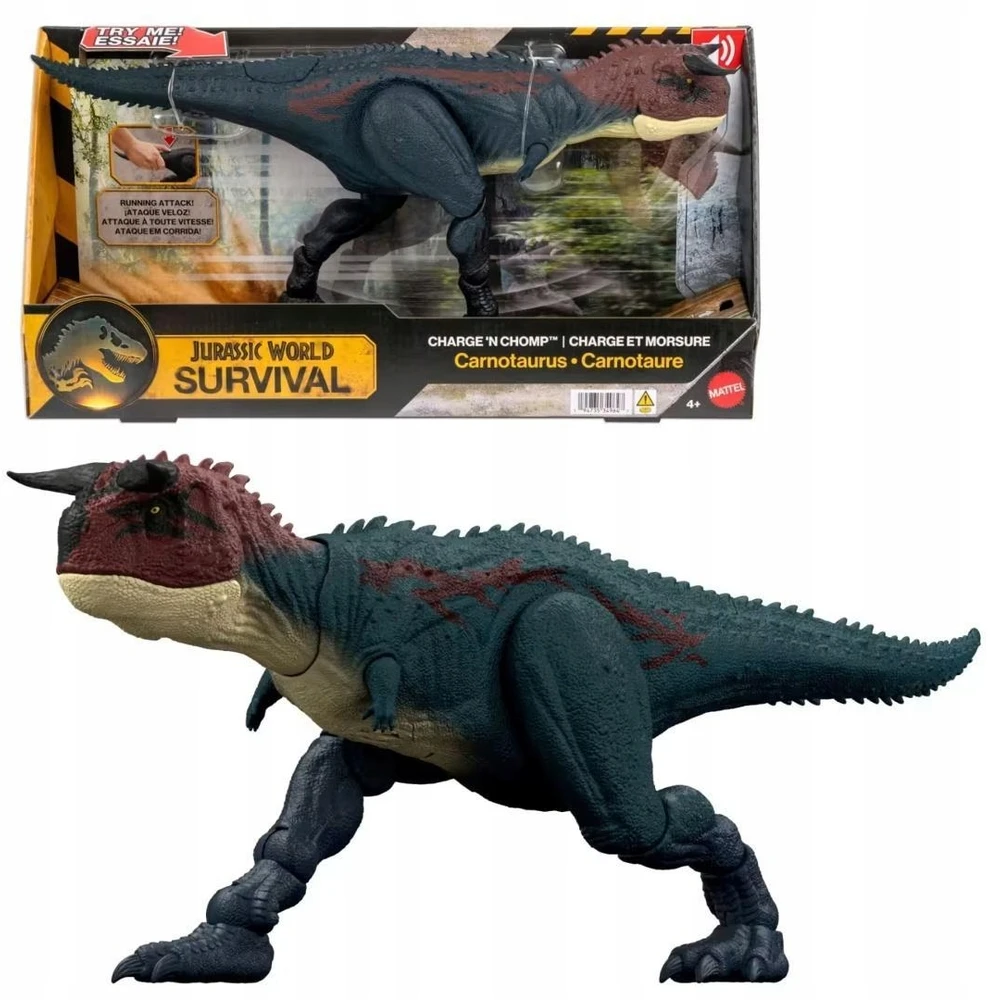 Jurassic World Juros periodo pasaulis – Karnotauras su ginklu (JKG85)