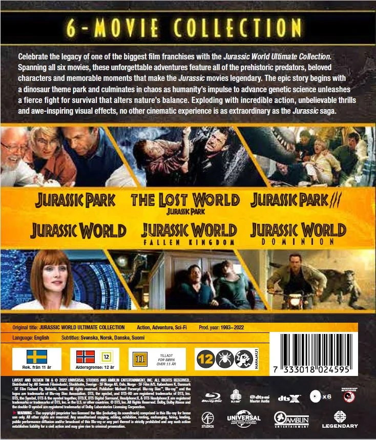 Juros periodo pasaulis: 6 filmų kolekcija