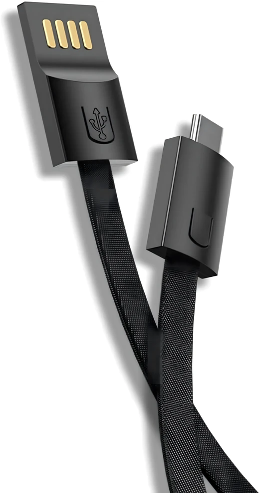 Kabelis Laidinis įkroviklis, raktų pakabukas, duomenų dirželis, USB-C - USB-A, greitas įkrovimas