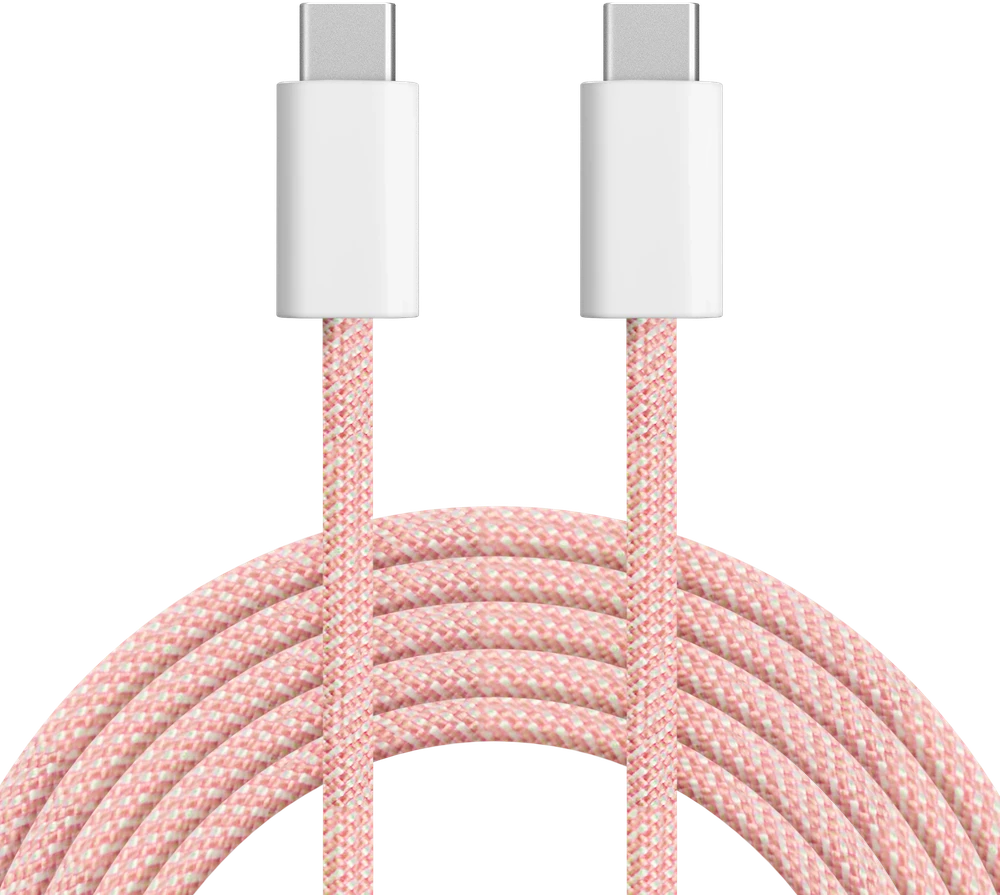 USB Type C – USB Type C laidas 60 W 1 m rožinis Kruger & Matz Basic