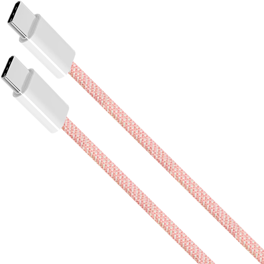USB Type C – USB Type C laidas 60 W 1 m rožinis Kruger & Matz Basic