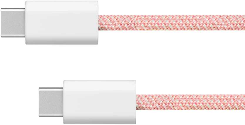 USB Type C – USB Type C laidas 60 W 1 m rožinis Kruger & Matz Basic