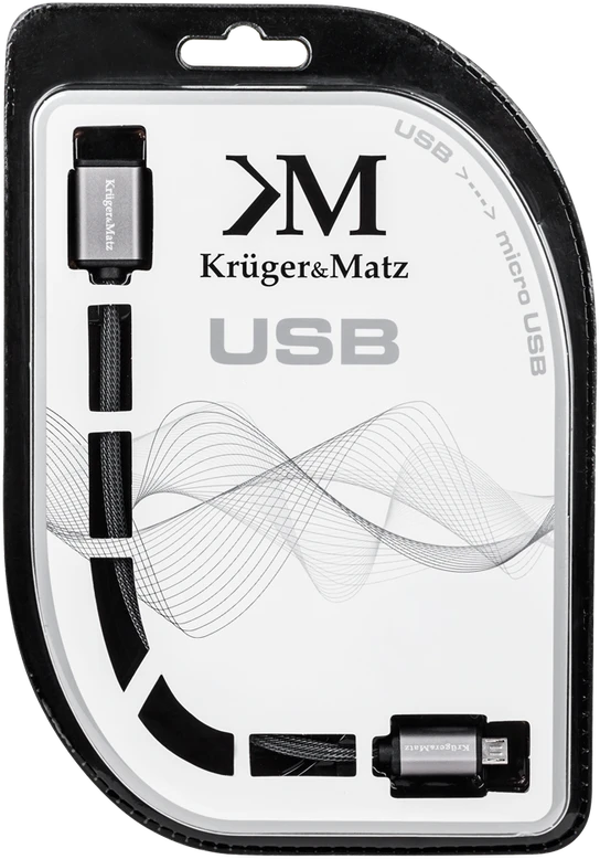 USB laidas - mikro USB lizdas-kištukas 0.2 m Kruger & Matz