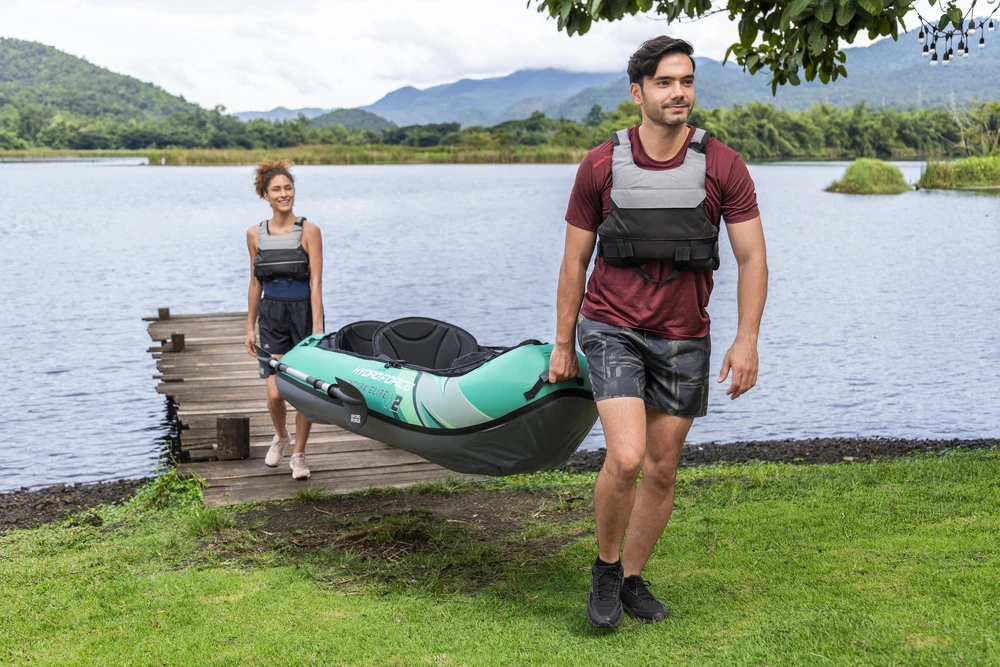 Bestway 2 asmenų kayak Ventura Elite X2 pripučiama valtis Hydro Force irklas 65052