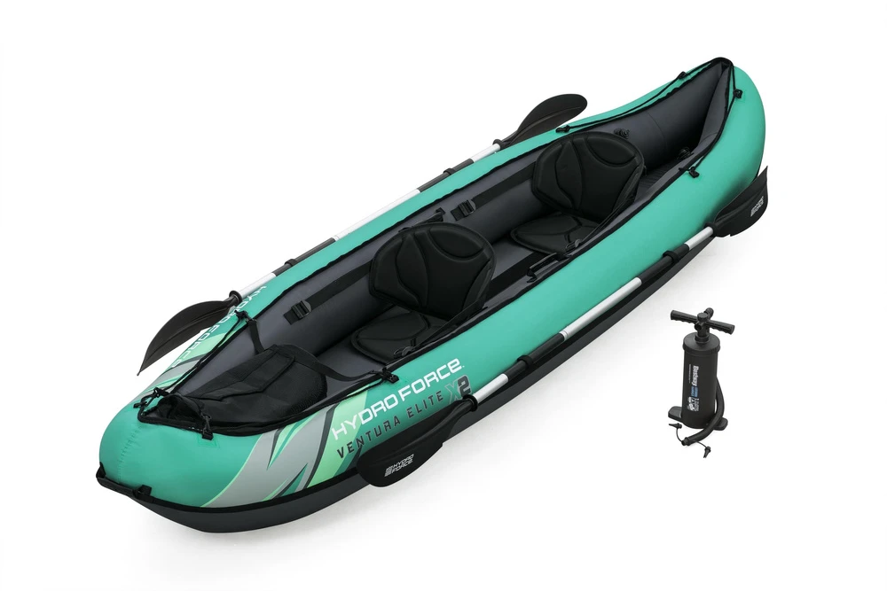 Bestway 2 asmenų kayak Ventura Elite X2 pripučiama valtis Hydro Force irklas 65052