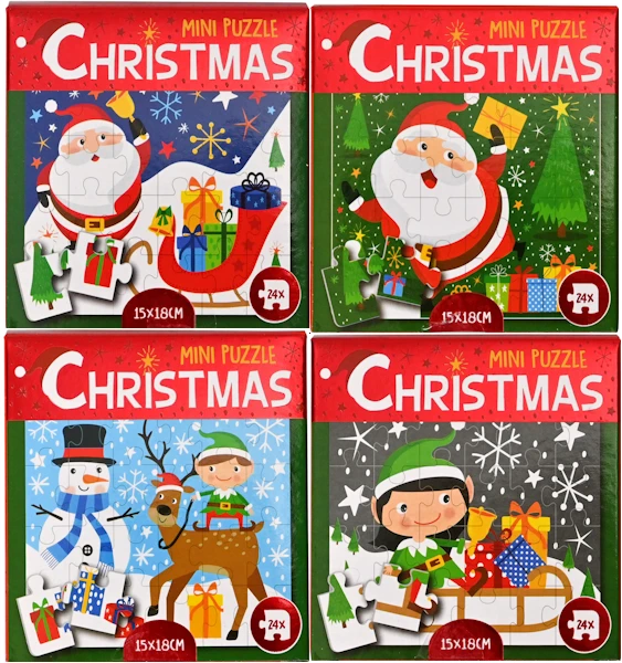 Dėlionė Creative Toys Kalėdų mini dėlionių rinkinys (24 vnt.) (1318)