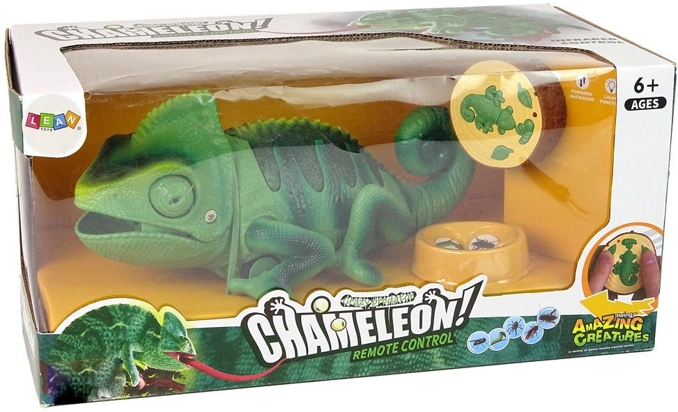 Nuotoliniu būdu valdomas chamelionas Lean Toys, 28 cm