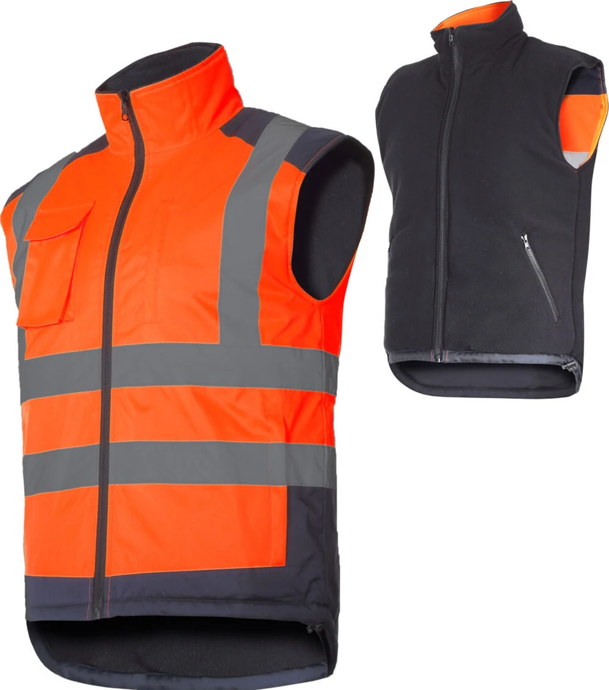 Lahti Pro Kamizelka Dvipusė įspėjamoji liemenė, oranžinė, „3xl“, ce, Lahti