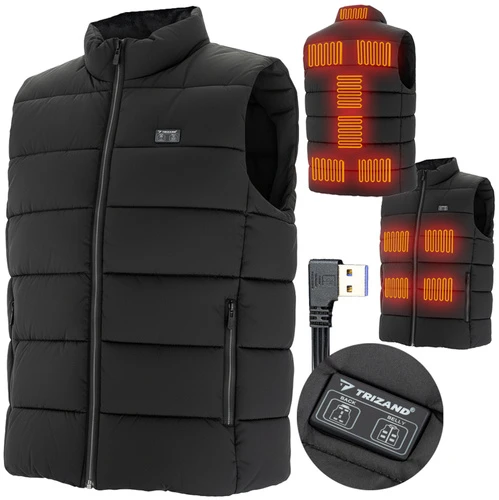 Trizand 26541 šildoma liemenė su USB, L dydžio