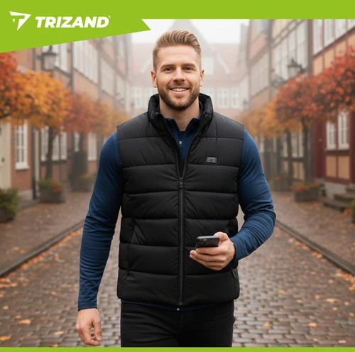 Trizand 26541 šildoma liemenė su USB, L dydžio