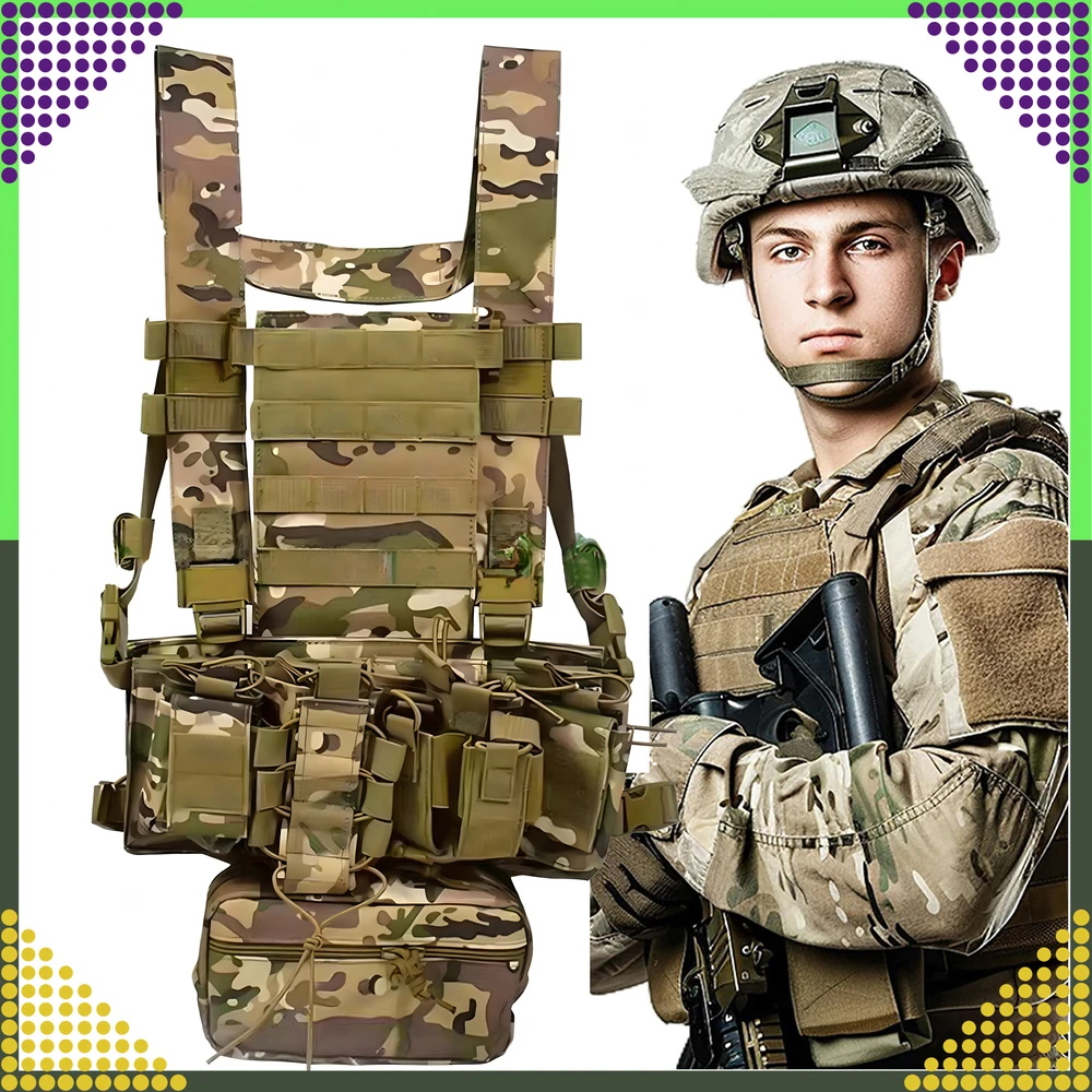 Kamizelka Taktinė karinė liemenė, apsauginė Molle, lengvas Airsoft Asg maišelis