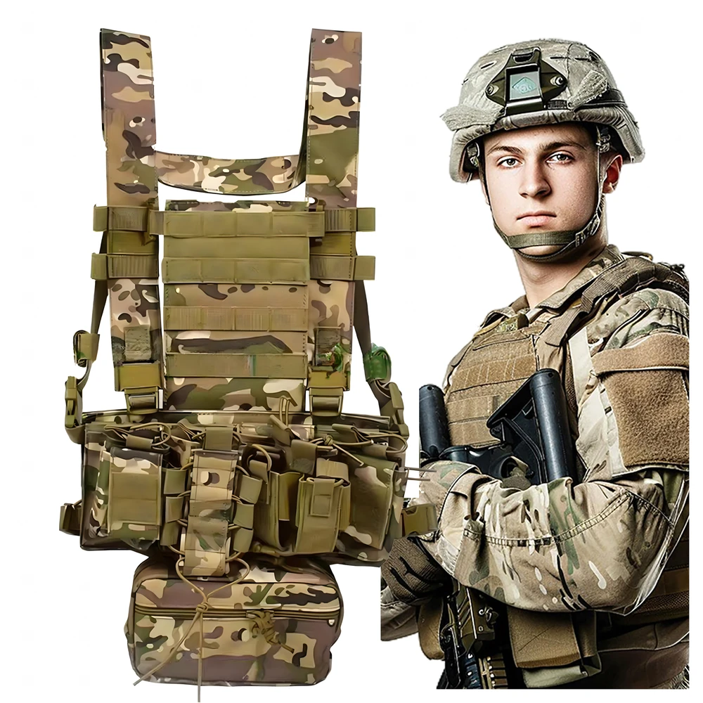 Kamizelka Taktinė karinė liemenė, apsauginė Molle, lengvas Airsoft Asg maišelis