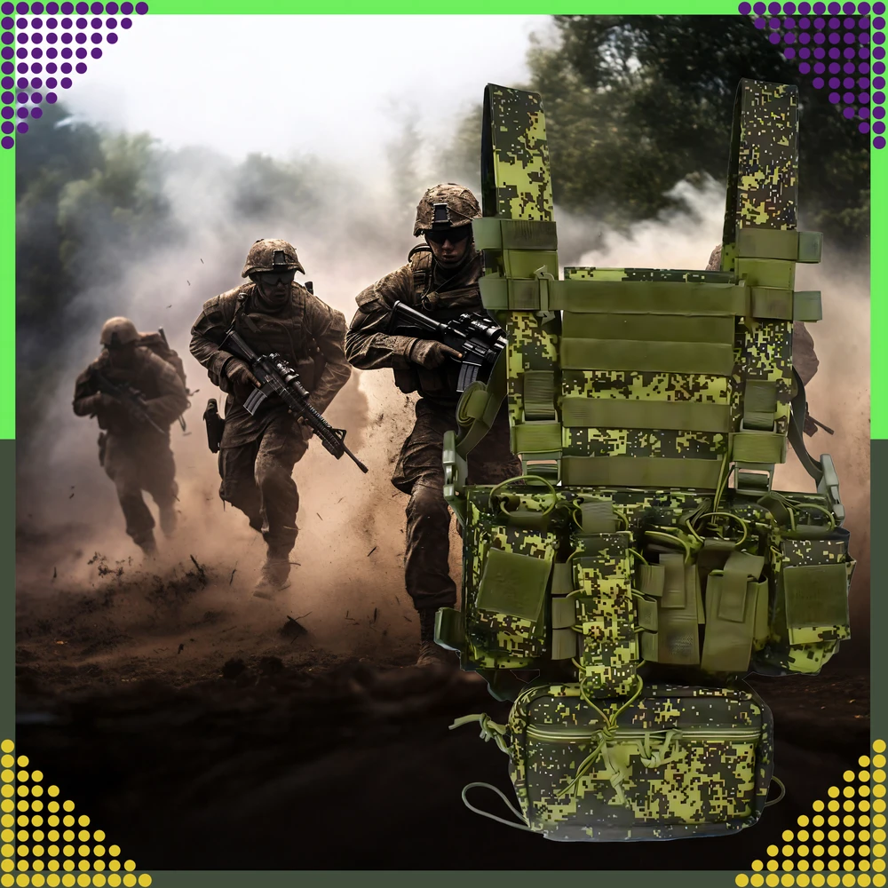 Kamizelka Taktinė karinė liemenė, apsauginė Molle, lengvas Airsoft Asg maišelis