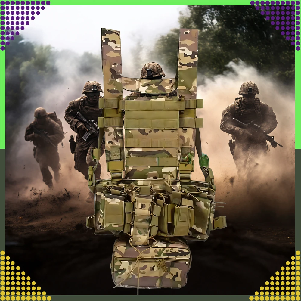 Kamizelka Taktinė karinė liemenė, apsauginė Molle, lengvas Airsoft Asg maišelis