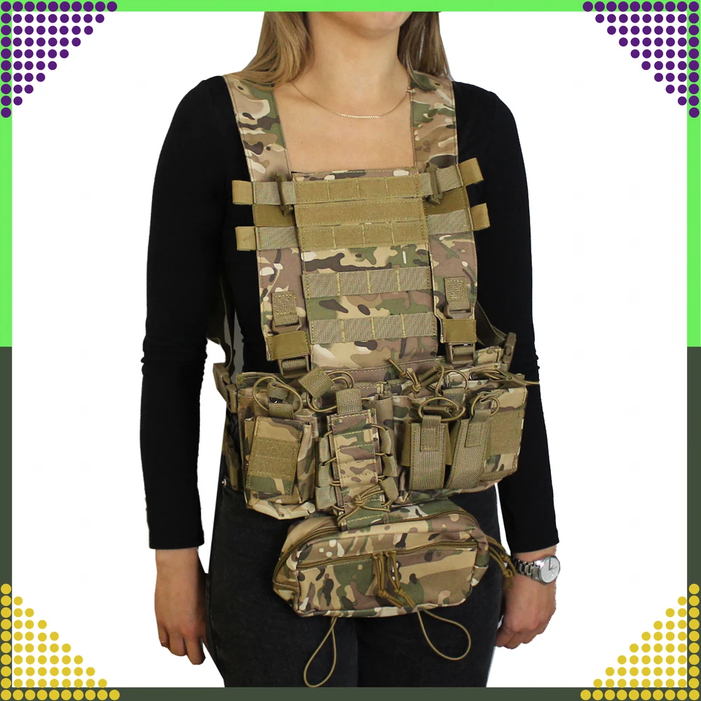 Kamizelka Taktinė karinė liemenė, apsauginė Molle, lengvas Airsoft Asg maišelis