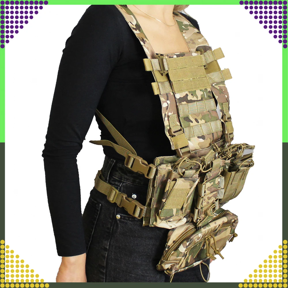 Kamizelka Taktinė karinė liemenė, apsauginė Molle, lengvas Airsoft Asg maišelis