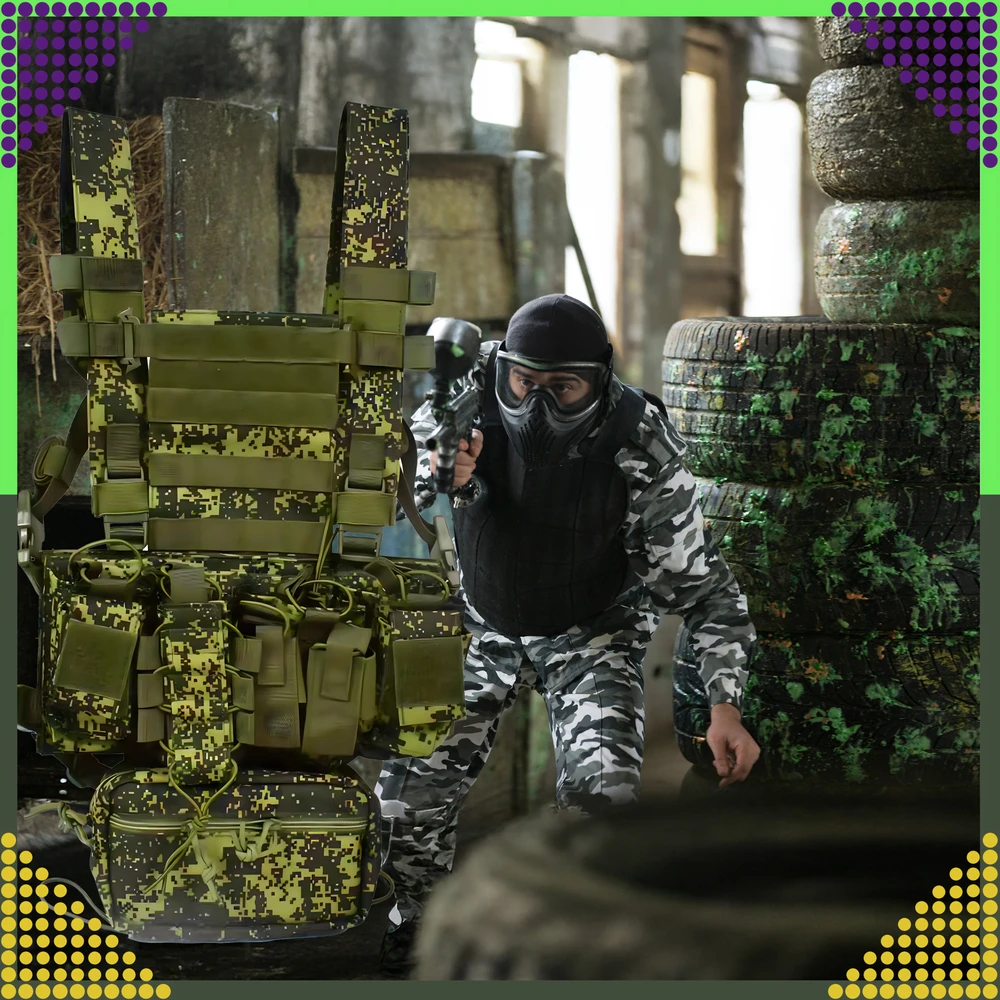 Kamizelka Taktinė karinė liemenė, apsauginė Molle, lengvas Airsoft Asg maišelis
