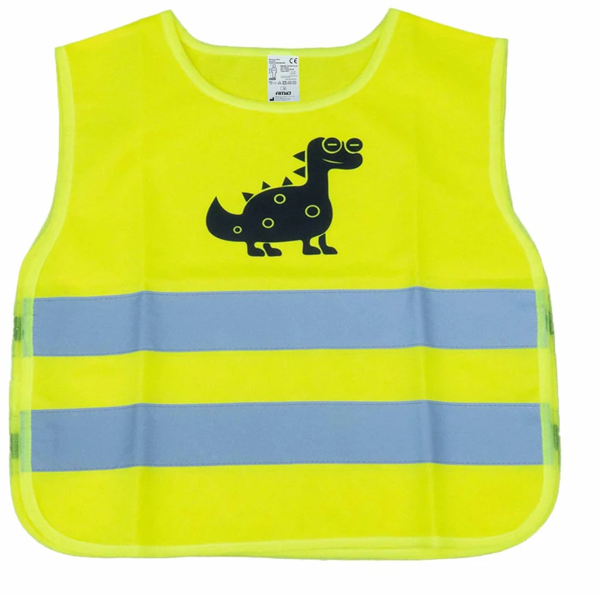 Vaikiška atšvaitinė liemenė DINOSAUR, geltona AMIO-03936
