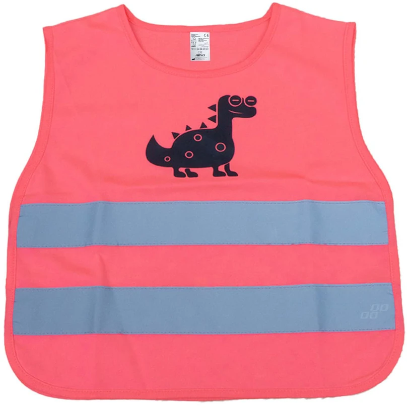 Vaikiška atšvaitinė liemenė DINOSAUR, rožinė AMIO-03989