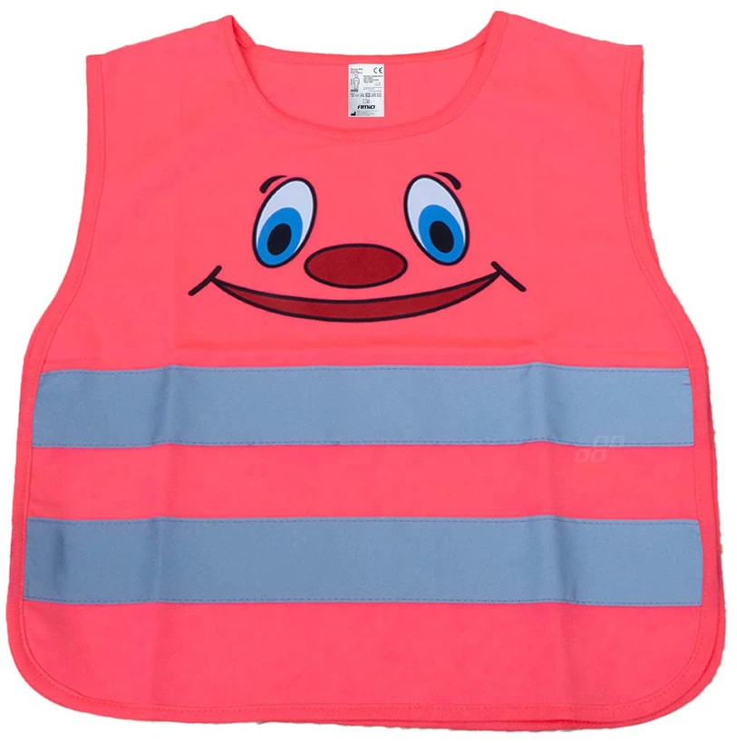 Vaikiška atšvaitinė liemenė SMILE, rožinė AMIO-03988