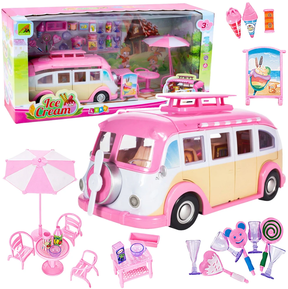 Lean Toys Ledų automobilis rožinis