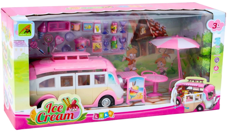 Lean Toys Ledų automobilis rožinis
