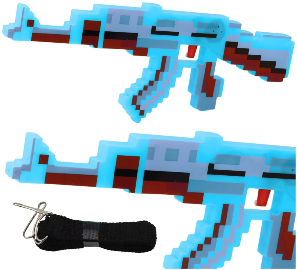 Lean Toys Pikselinis žaislinis šautuvas su šviesos ir garso efektais
