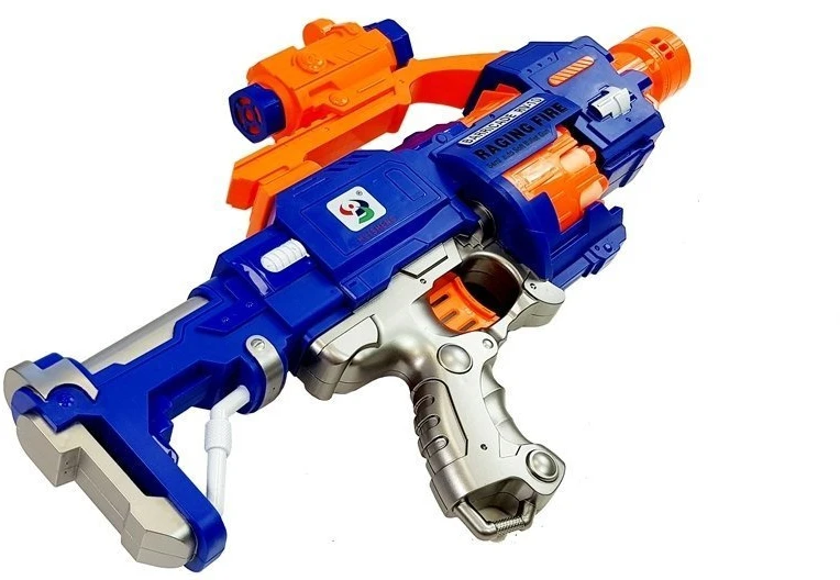 Lean Toys Putų šautuvas 45 cm 20 vnt.